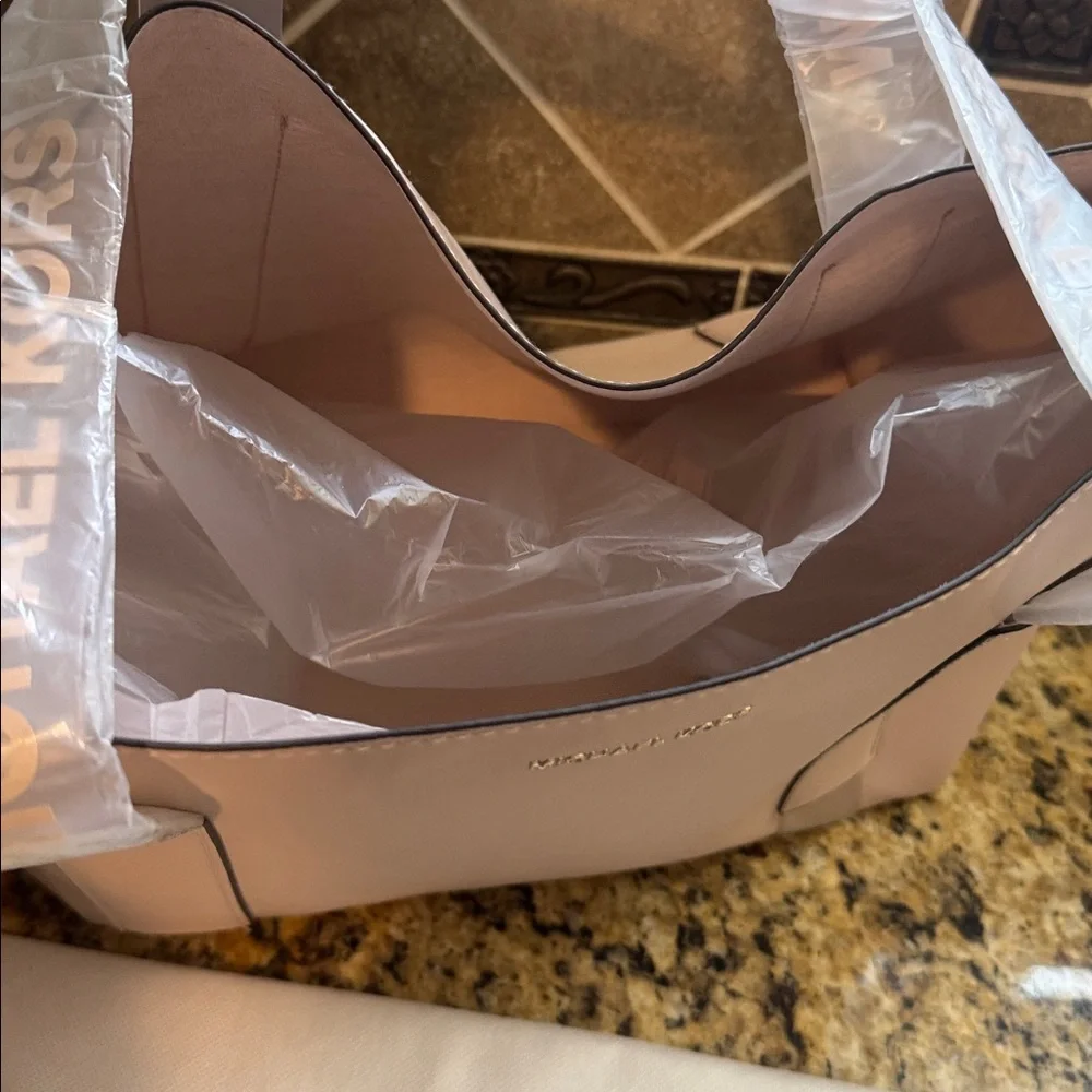 Michael Kors Pale Blush Leather Tote - Picture 3 of 4